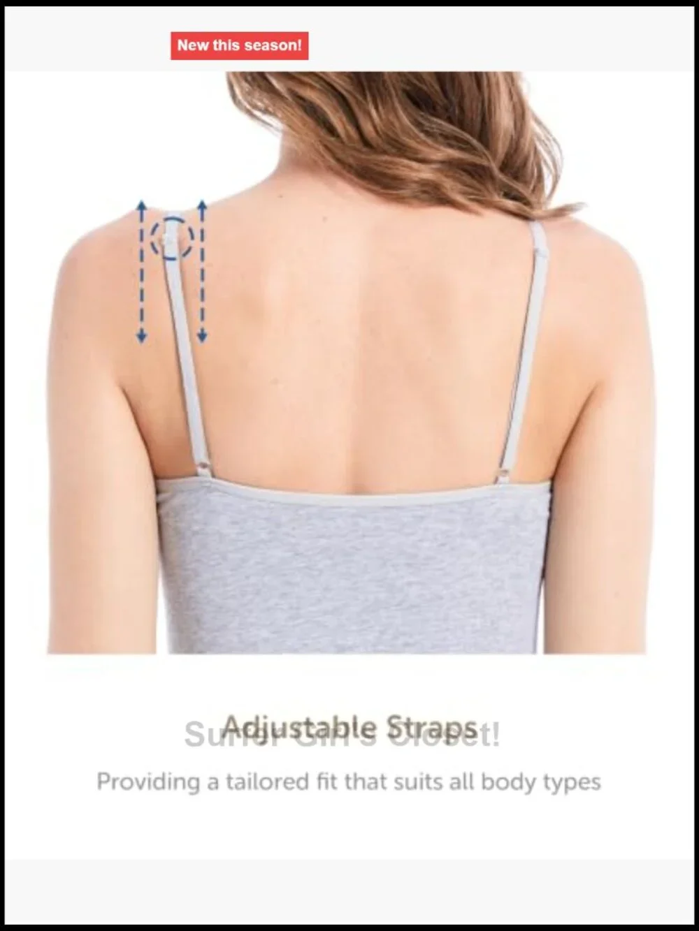 Cotton Spandex Slim-Fit Camisole 4-Pack Adjustable Spaghetti Strap Tanks